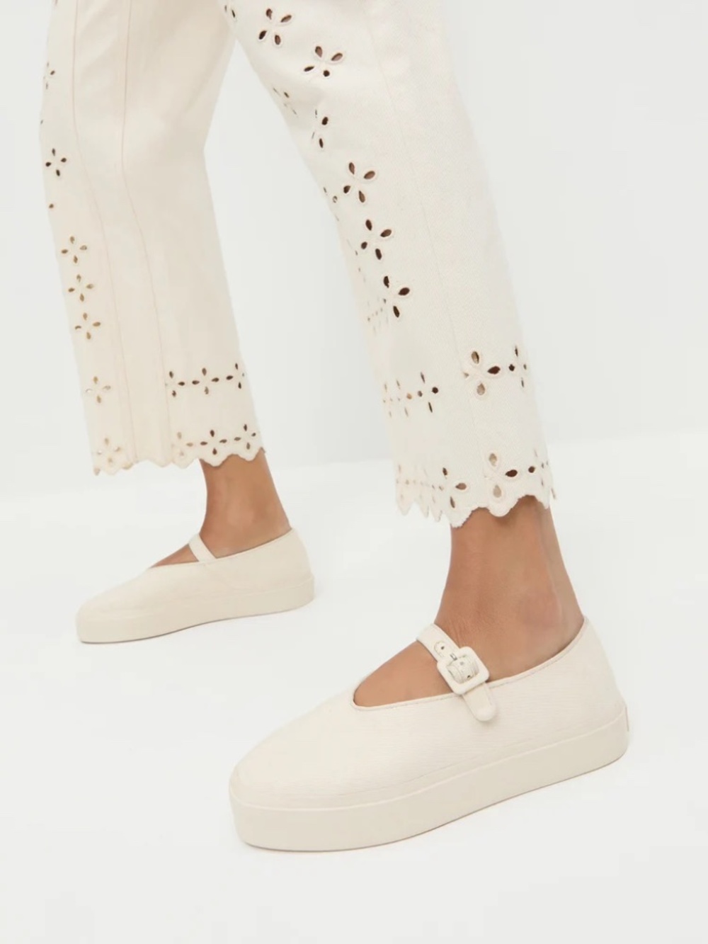 Loeffler Randall Natural Mary Jane Sneaker size7